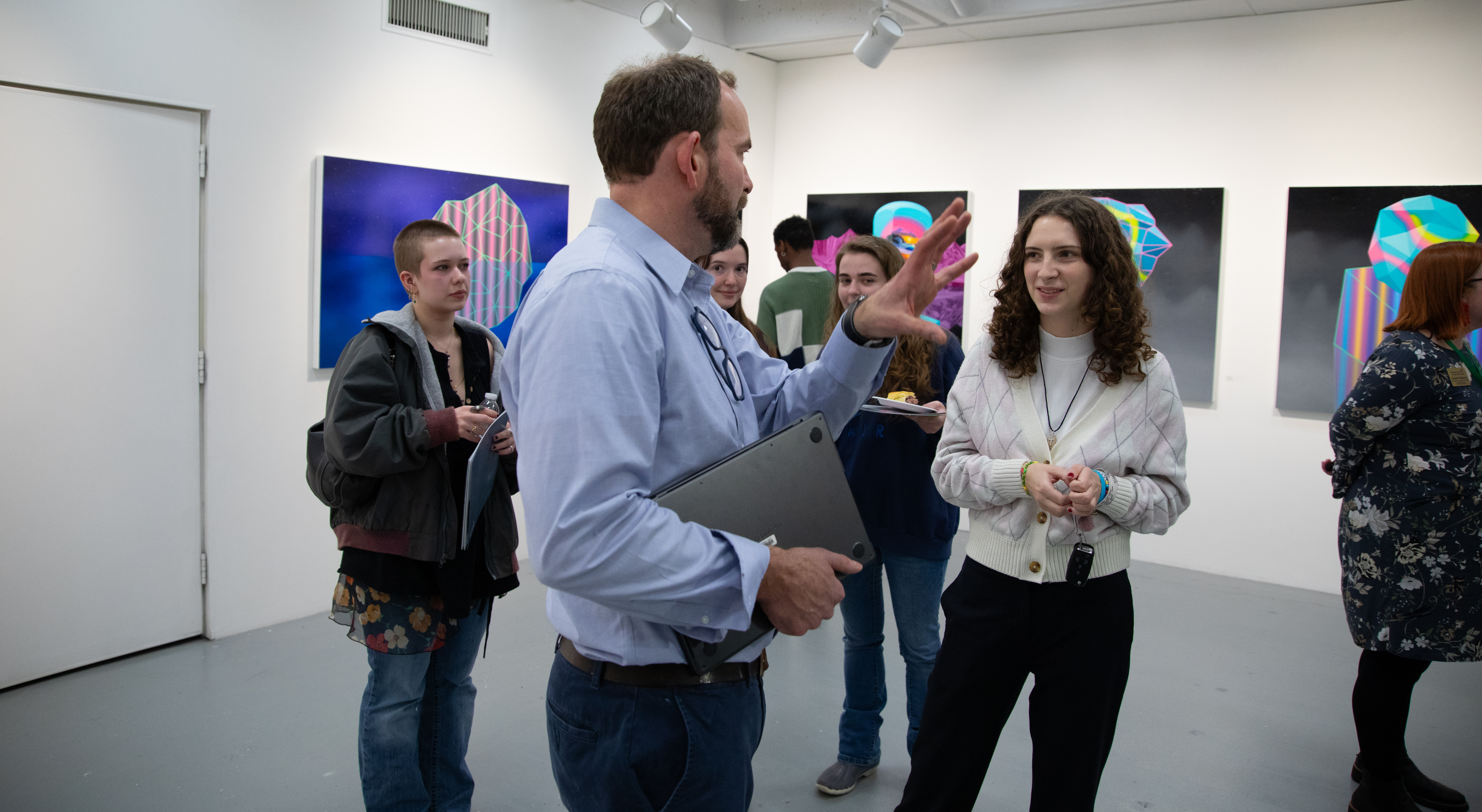 Professor Jaime Brett Treadwell Discusses Artistic Journey at “Dimensions” Talk